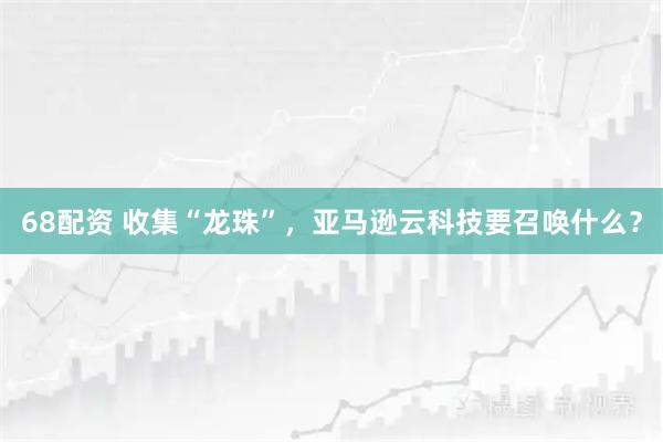 68配资 收集“龙珠”，亚马逊云科技要召唤什么？